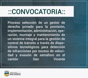 Convocatoria a concurso publico